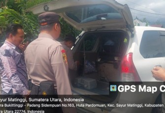 Personel Polres Tapanuli Selatan (Tapsel) menggelar razia di kawasan perbatasan, Kamis (9/11/2023) pagi.