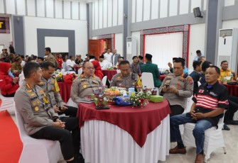 Kapolrestabes Medan saat Hadiri Deklarasi Pemilu Damai Tahun 2024 di Polda Sumut 