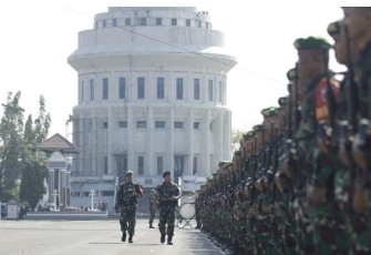 Pangdam V Brawijaya saat Sambut Satgas Pamtas RI-PNG