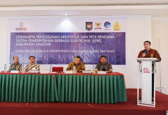 Pj Sekda Samosir Buka Lokakarya Penyusunan Arsitektur dan Peta Rencana SPBE