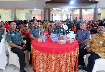 Korem 121/ABW saat Gelar Komsos TNI dengan Komponen Masyarakat