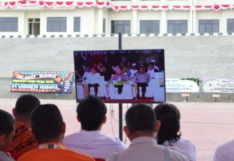 Kapolri Jenderal Pol Drs Listyo Sigit Prabowo, MSi, resmikan Mako Polres Tapanuli Selatan (Tapsel) yang baru. Rabu (5/7/2023) pagi. Melalui virtual zoom dari Rumkit Bhayangkara TK II, Mas Kadiran, Kota Medan