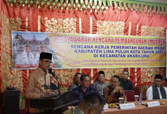 Bupati Limapuluh Kota, Safaruddin.