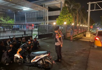  Personel Ditsamapta Polda Banten Lakukan Patroli OMB 2023 