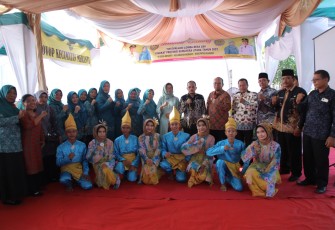 Tim Evaluasi Lomba LBS Tingkat Provsu Kunjungi Desa Meranti