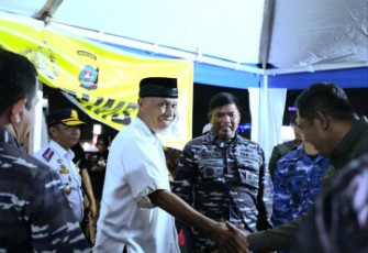 Gubernur Sumatra Barat Mahyeldi bersama forkopimda memantau suasana di Kota Padang menjelang pergantian tahun.