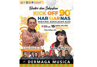 Kick-off Harsiarnas Ke-90 Dilakukan Sabtu 15 Juli di Pelataran Tugu Sirih Tanjungpinang 