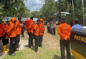 Apel Gabungan TNI, Polri, BPBD, Pencarian Korban Hanyut di Sungai Parsariran, Tapsel