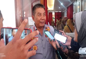 H.Didik Catur HP selaku Kepala Dishub Kota Kediri saat dikonfirmasi awak media terkait persiapan beroperasinya Bandara Kediri