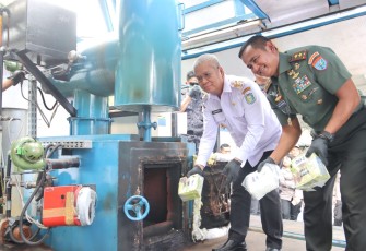 Pangdam XII/Tpr Hadiri Pemusnahan Barang Bukti Narkotika 