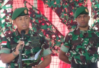Dandim 1710/Mimika Pimpin Acara Tradisi Korp Raport Pindah Satuan