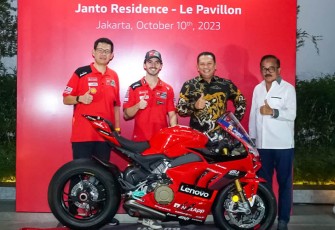 Bamsoet saat menghadiri Private Dinner with Ducati Corse Team, di Jakarta, Selasa malam (10/10/23).