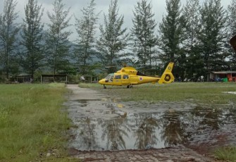 Penanganan Darurat Tanah Longsor Serasan, Natuna