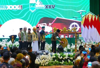 Presiden RI saat Membuka Kongres HMI Ke-XXXII dan Kohati Ke-XXV