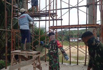 Lestarikan budaya gotong royong bersama masyarakat perbatasan 