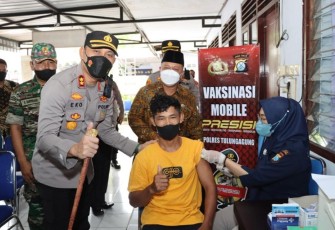 Polres Tulungagung Tekankan Pentingnya Kekebalan Tubuh Dengan Vaksin Boster