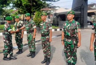 Penyambutan Personel Satgas Apter Papua