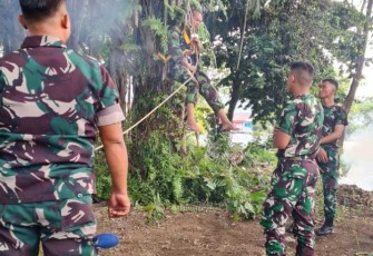 Latihan SAR Prajurit Lanud Sutan Sjahrir 