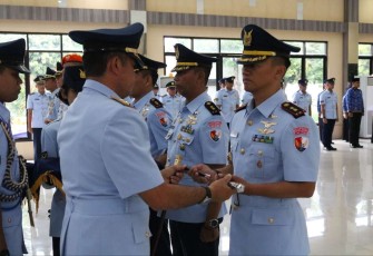 Pangkoopsud I Marsda TNI Bambang Gunarto saat sertijab Danlanud