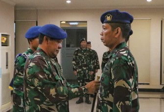 Pangkoopsud I Marsda TNI Bambang Gunarto saat melantik Asops Kaskoopsud I