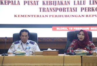 Kementerian Perhubungan saat audensi bersama Pemkab Blora terkait optimalisasi Bandara Ngloram di ruang Setda Blora, Kamis (16/2/2023).