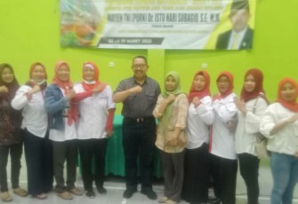 Istu saat serap aspirasi di Desa Mangundikaran, Kabupaten Nganjuk, Senin 27 Maret 2023.