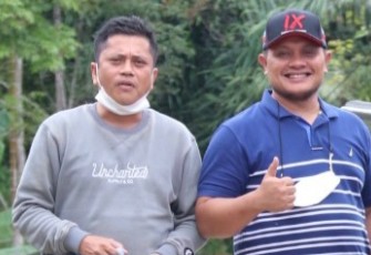 Ketua DPRD Tapsel, Abdul Basith Dalimunthe (Pakai Topi) dan Zia Ul Haq