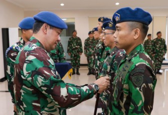 Pangkoopsud I Marsda TNI Bambang Gunarto saat Sertijab PJU