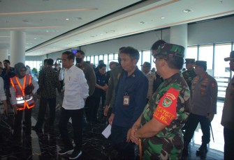 Pengamanan kunjungan kerja presiden Jokowi 