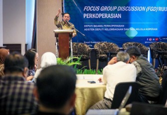 Ahmad Zabadi saat FDG RUU Perkoperasian di Jakarta 