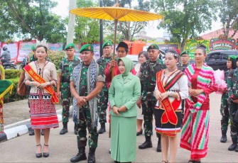 Mayjen TNI Iwan Setiawan tiba di Makodam Tanjungpura Selasa (2/5)