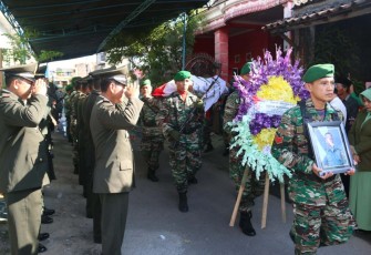 Pemakaman militer prajurit Kodim 0803/Madiun