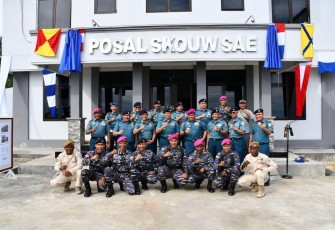 Gedung Posal Skouw Sae di Perbatasan RI dan PNG