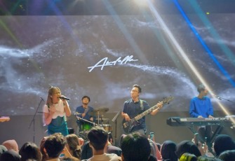 Awdella saat hibur pengunjung Paolo Fest Kota Batu