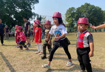 Semangat anak-anak ikuti lomba Kemerdekaan RI di Menarmed 2 Kostrad 