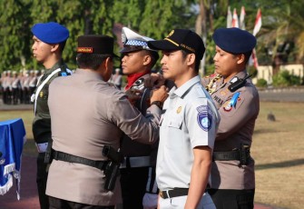 Kapolda Sulsel Irjen Pol Setyo Budi Moempoeni Harso saat membuka Operasi Zebra Pallawa 2023, Senin (4/9)
