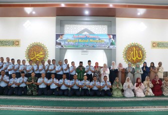 Syukuran renovasi Masjid Baitul Muttaqin Lanud Sutan Sjahrir, Rabu (13/9)