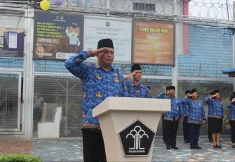 Kalapas Binjai Theo Adrianus pimpin irup PHKN, Senin (18/9)