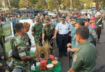 Anjungan Korem 071/Wijayakusuma di TNI AD Fair 2023, Jakarta, Kamis (28/9)