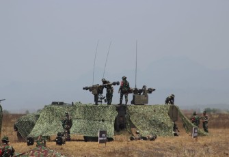 Latbakjatrat Terintegrasi TA 2023 Yonarhanud 2/ABW di Lumajang, Kamis (28/9)