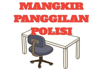 Ilustrasi mangkir panggilan polisi
