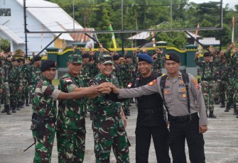 Kodim 1710/Mimika saat Terima Kunjungan Kerja Tim Pengawasan Pengamanan Pemilu 2024
