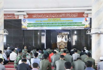 Doa bersama personel lanud Husein Sastranegara 