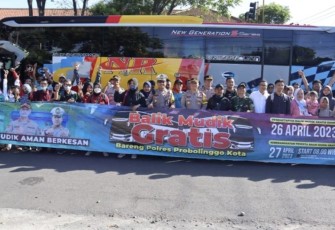 Program Balik Mudik Gratis Polres Probolinggo Kota 