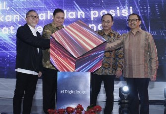 Launching Buku Putih Strategi Nasional Pengembangan Ekonomi Digital Indonesia 2030 di Jakarta, Rabu (6/12)