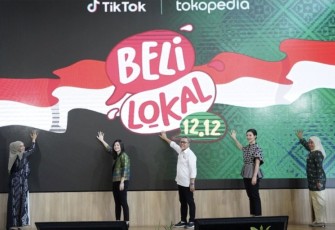 Launching Kampanye Beli Lokal 12.12 Tokopedia dan TikTok di Jakarta, Selasa (12/12)