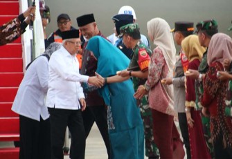 Pangdam I/BB saat sambut Kedatangan Wapres RI di BIM