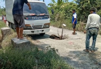 Kondisi Jembatan Jebol