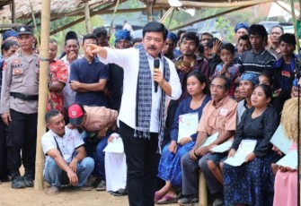 Redistribusi Tanah Objek Reforma Agraria (TORA) di Desa Gunung Anten, Kabupaten Lebak, Provinsi Banten, pada Jumat (27/10/2023). 
