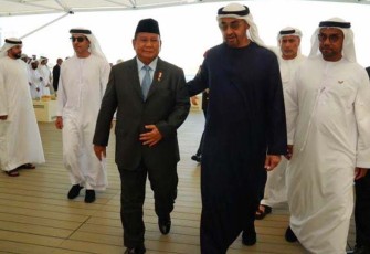 Menhan Prabowo saat Hadiri Undangan Presiden UEA Mohamed bin Zayed